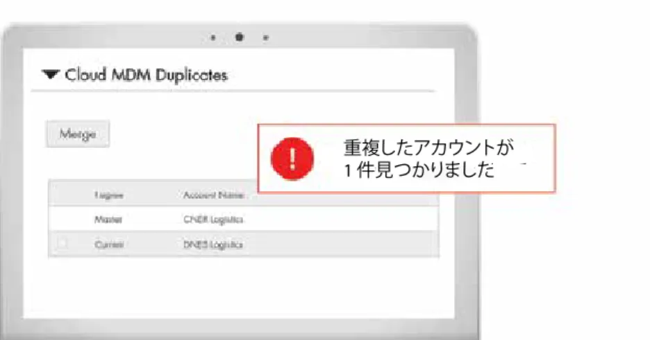 表 2.Informatica Cloud Customer 360 を使用した重複データの削除とクレンジング