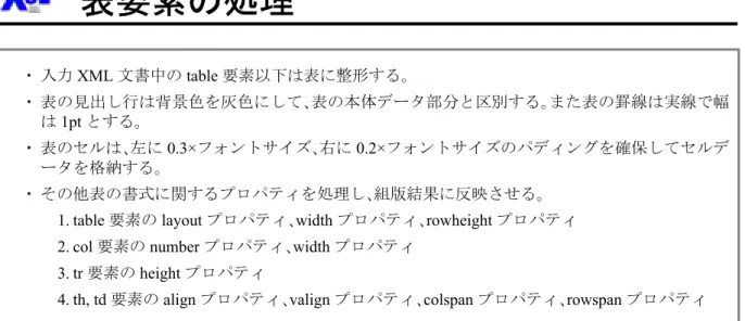 table 表全体 (title?, col*, thead?, tfoot?, tbody)