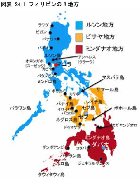 図表 24-1 フィリピンの 3 地方 
