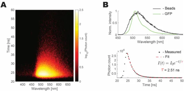 Figure 2.4 presents the results obtained by time-resolved spectroscopy. 