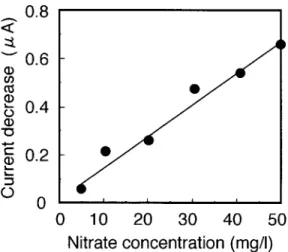 Figure 8. Time course of nitrate concentration during fish feeding.