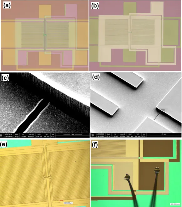 Figure 2.2: Images of microchannel device at different preparation stages.