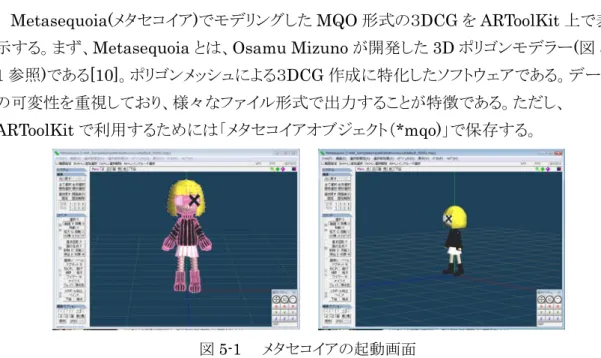 図 5-1    メタセコイアの起動画面 