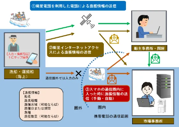 図 3.1  インターネットを通じた情報入力・送信 