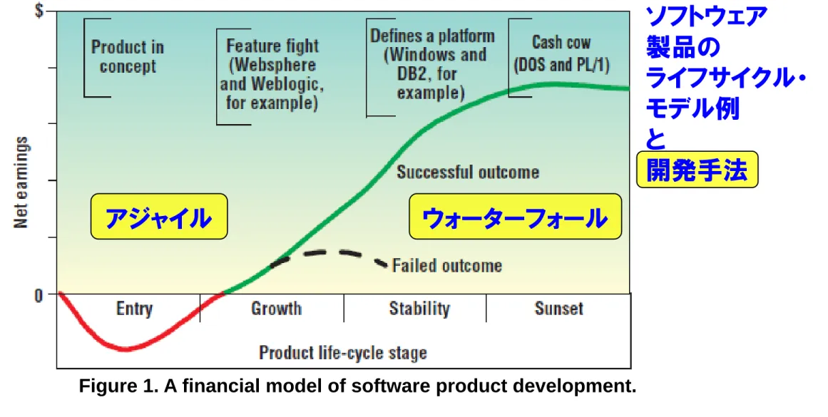 Figure 1. A financial model of software product development. 