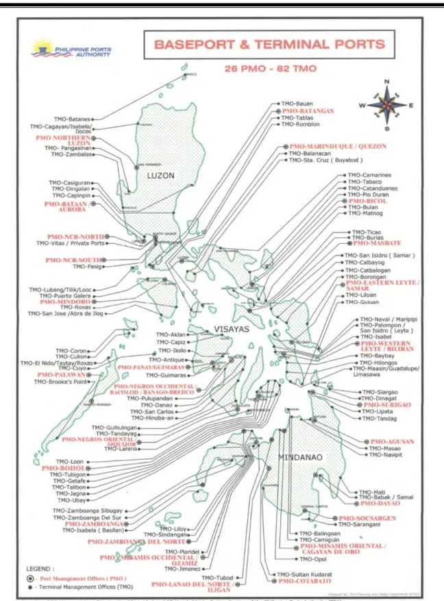 図 4.2-1  PPA 港湾(Base Port/Terminal Port)位置図 
