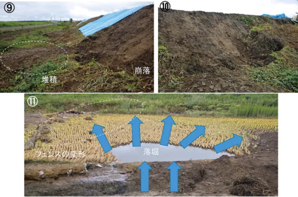 Fig. 12 決壊地点 B 堤内側の状況