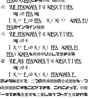 図 8 低水準コード生成を行う仮想機械の扱うデータ構造