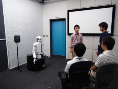Figure 1: Avatar robot in a noisy room