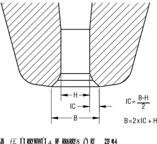 図 14 標準的なキャピラリーのＩＣ値図 12ＩＣ角が１２０度の場合、９０度のＩＣ 角よりも下方向に加わる力 F1 が強くなります。この強くかかる力はボールボンドとセカンドボンドのテールボンドの両方に作用します。ＩＣ角の違いによるボンディングへの影響１． １２０度の場合ボールを下に強く押しつぶす力が一番強い。また、セカンドボンド時のワイヤー切れが減少します。ピッチ間隔が広い製品や接合性が悪い製品に推奨。２． １００度の場合フリーエアーボール抱え込み容積を最大にすることが出来ます。そしてボールのつぶれ径が安定