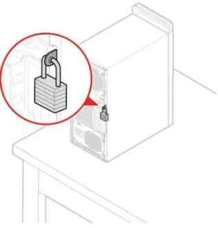 図 6. コンピューター・カバーのロック