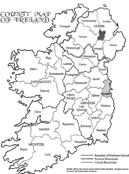 Figure 1.Map of Ireland