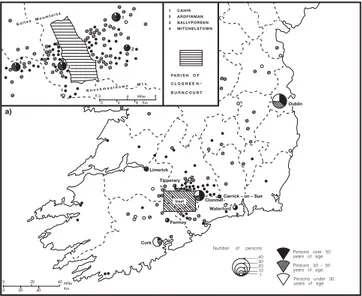 Figure 4. Map of Clogheen in Co Tipperary Source: W.J. Smyth, 2000, p.12, Figure 1.a)