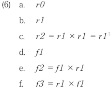Table 1 : Transformations and Costs for {S, O, V}