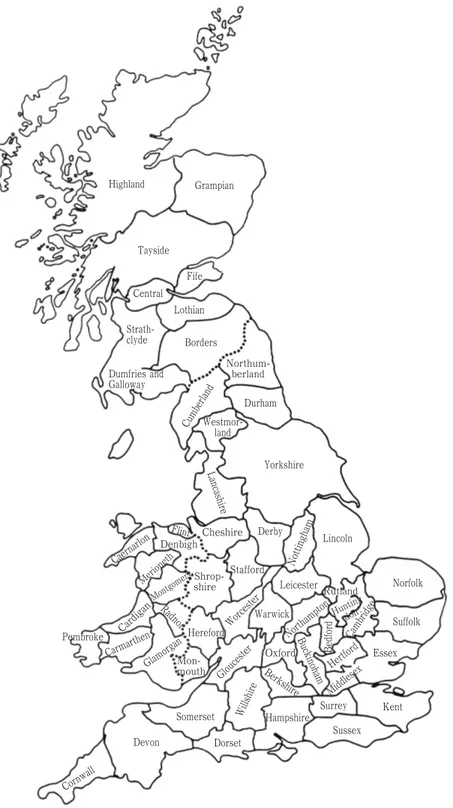 Figure 1 : Map of England and Wales