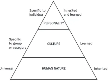 図 1 Three Levels of Uniqueness in Mental Programming