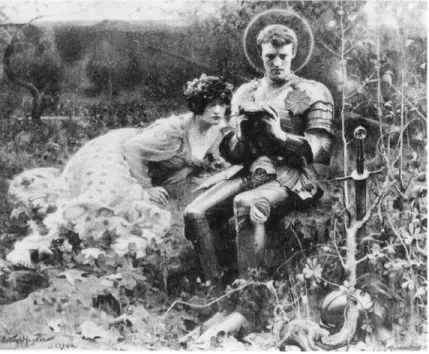 Figure II : Arthur Hacker, “The Temptation of Sir Peceval” ( ca. 1846 ) .