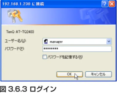図 3.6.3 ログイン