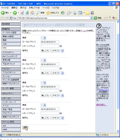 図 4.2.5 WDS