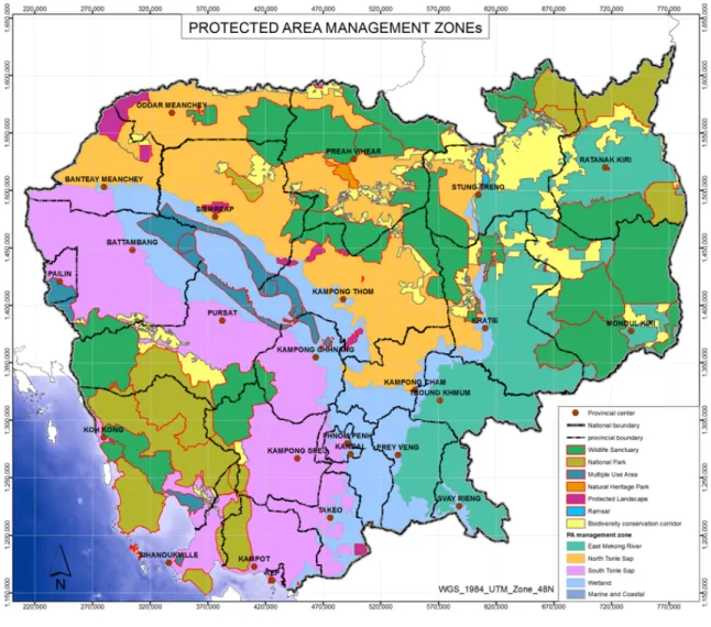 Fig. 4. Protected Area Management Zones 