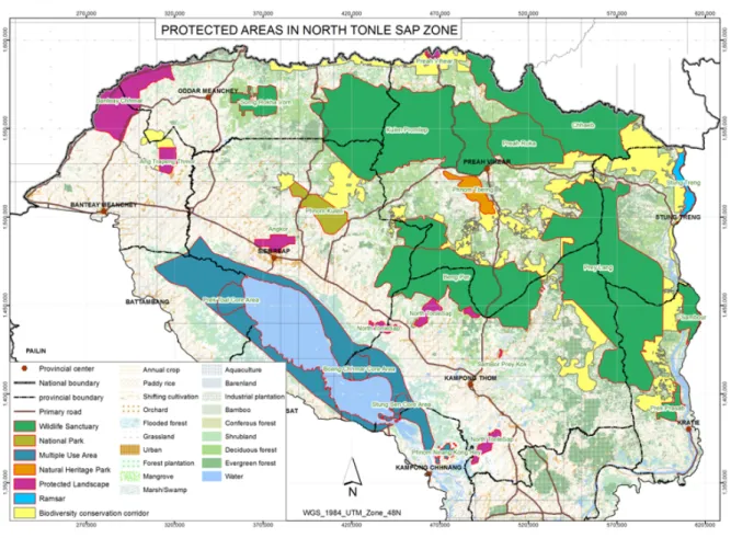 Fig. 5. Map of the North Tonle Sap Region 