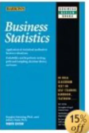 図 1.1: 教科書：Business Statistics (Barron’s Business Review Series)[1]