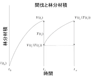 図 5. 変分法と間伐戦略．