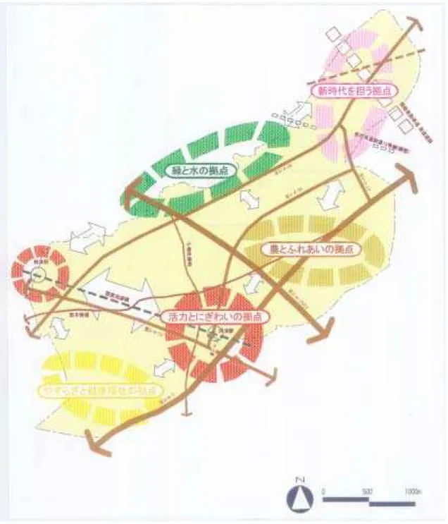 図  ２- ２０  将来都市構造図（清瀬市） 