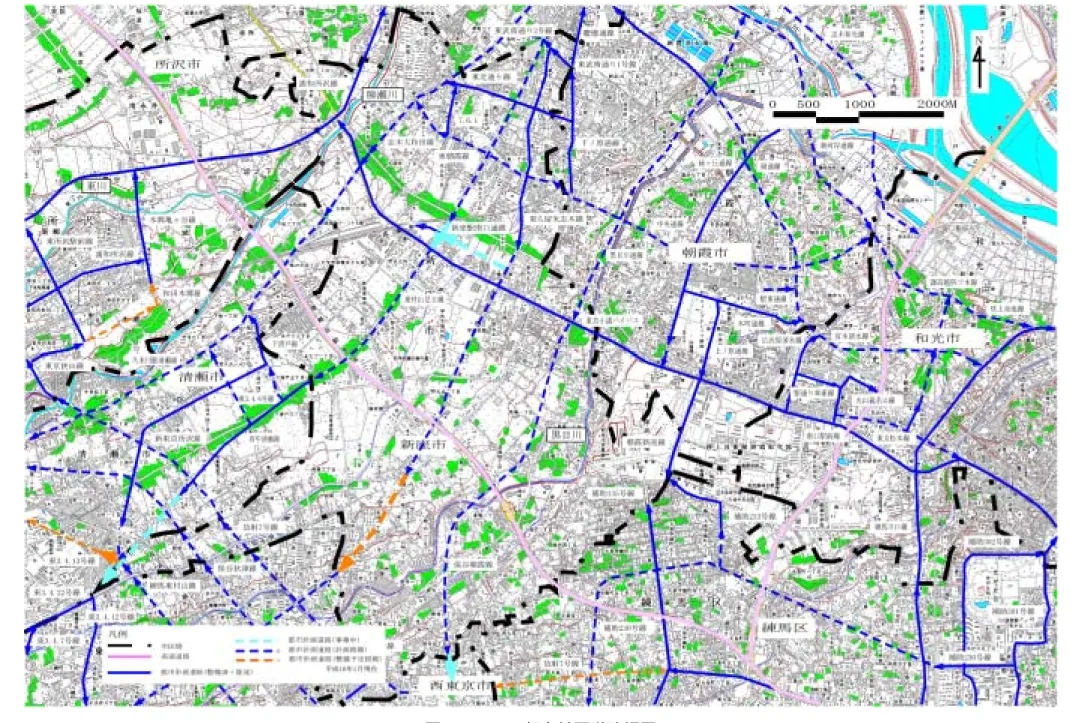 図  ２- １３  都市計画道路網図 