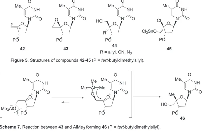 Figure 6. Structures of compounds 47-54 (P = tert-butyldimethylsilyl).