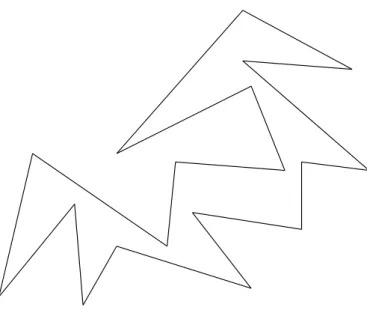 図 18: 美術館の見取り図 枚数が n のときに, 美術館内のすべての場所を監視できるような監視員 (詰所) の 数をできるだけ少なくなるようにしたい. ( 準 1) 図 18 の美術館の内部を 3 角形に分割せよ
