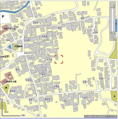 図 3  白毫寺地区周辺地図 