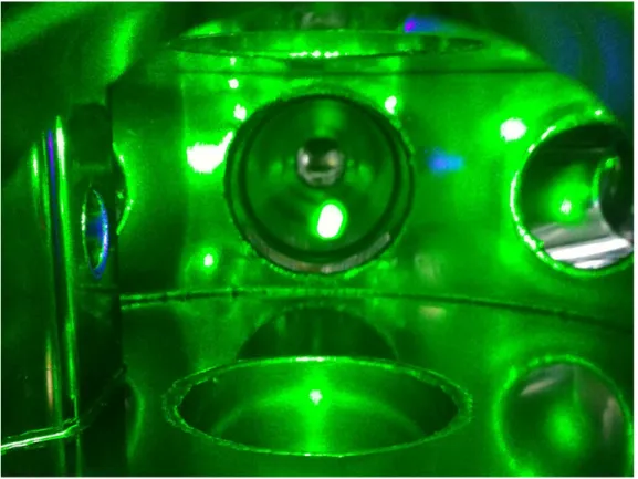 Figure 4.10: Atoms trapped in the MOT after 10 seconds of loading time.