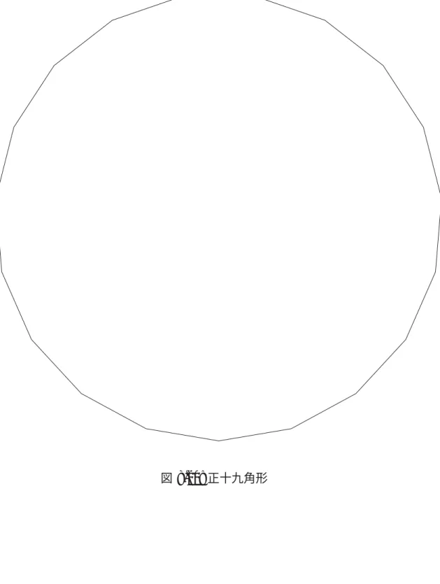 図 8.20: 正十九角形