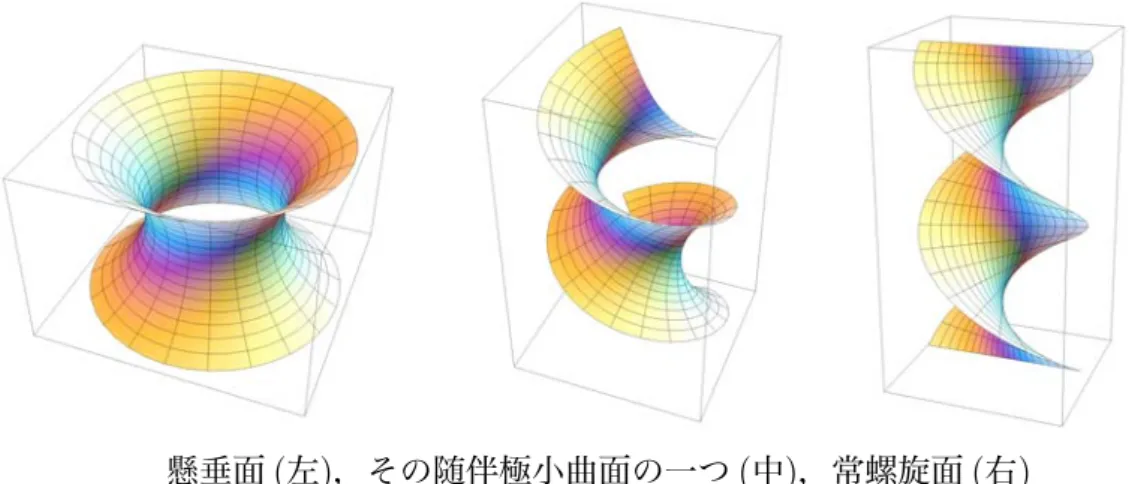 Figure 3: 左から， SchwarzD 曲面， Gyroid ， SchwarzP 曲面．