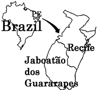 Figure 1 Map of study area, Jaboatão dos Guararapes and Re- Re-cife, PE, Brazil.