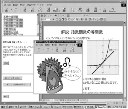 Figure 5: An Animaled Figure Appears when Student Express Their Feelings by Pushing a Communication Button.