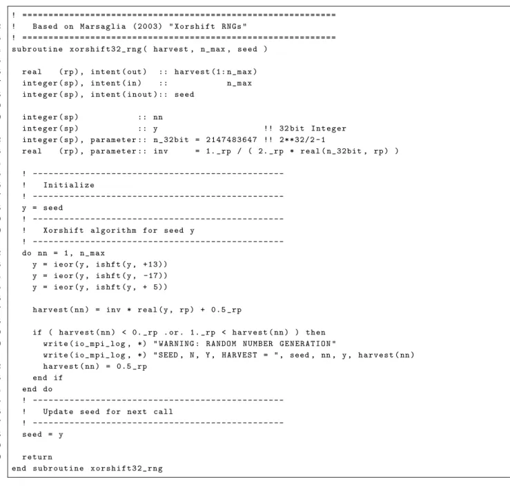 Figure G.1 Xorshift RNGs implemented in the JMA-ATM