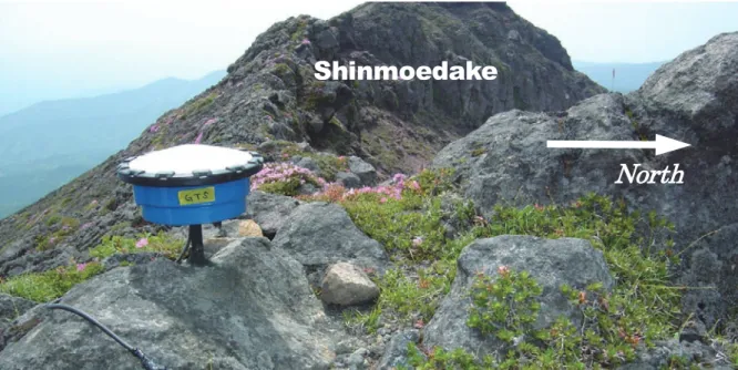 Table 2.2.1 Location of GPS observation  sites around Shinmoedake. 