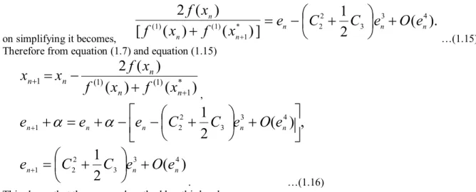 Table 1.1: Examples used for comparison of Varient’s Newton method and classical Newton’s method 