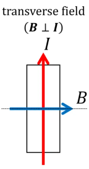 Fig. 1.3:横磁界を加えた場合 