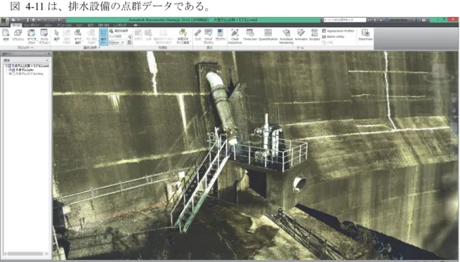 図 4-11 三次元計測データ－全計測データ合成（排水設備） 