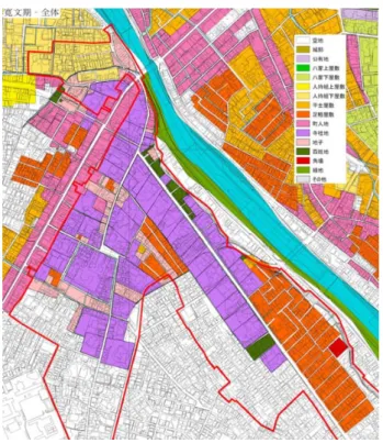 図 3.5  寛文期の市街地図 