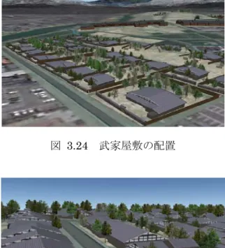 図 3.25  足軽屋敷の配置（近距離） 