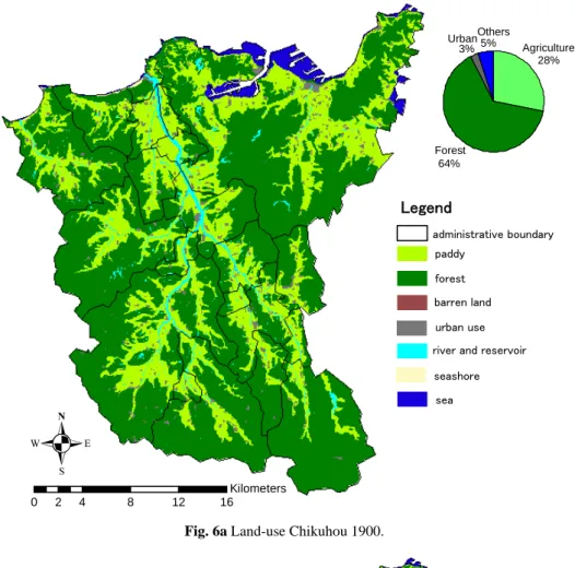 Fig. 6a Land-use Chikuhou 1900. 
