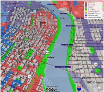 図 7. Google Earth の一例  (http://www.portlandmaps.com/google.cfm) 