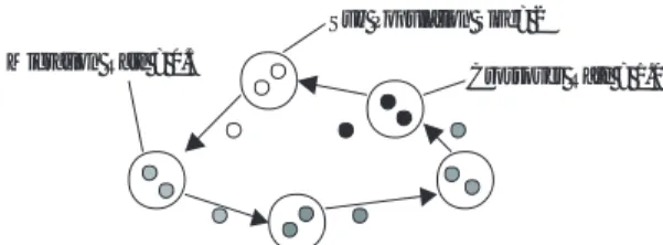 図 1: 近傍モデル 図 2: 分散 GA