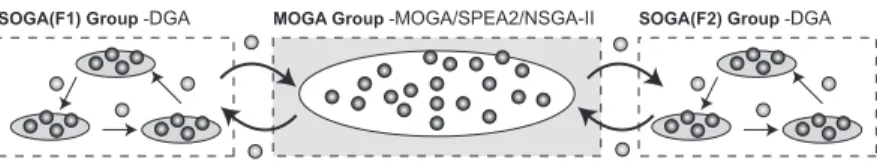 Fig. 1. DCMOGA (2 object functions)