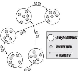 図 5.2 Schematic of distributed population model