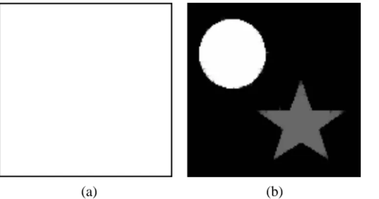 Fig. 7. Image denoising by the FF-CNN. (a) Initial state image. (b) Image denoising result for gray scale.